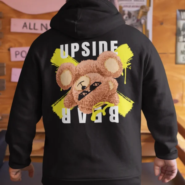 Streetwear Upside Bear Hoodie