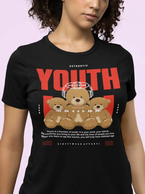 Streetwear Youth Bear T-Shirt