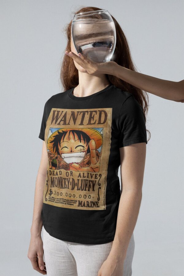 Anime One Piece Luffy Wanted T-Shirt
