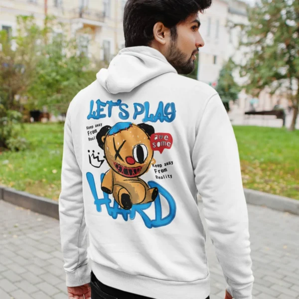 Streetwear Bear Lets Play Hoodie