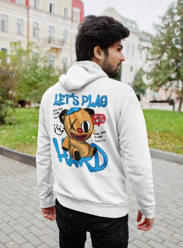 Streetwear Bear Lets Play Hoodie