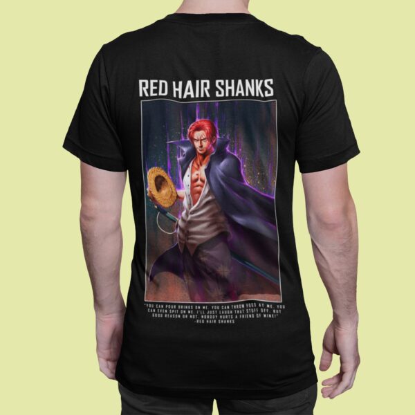 Anime One Piece Red Hair Shanks T-Shirt