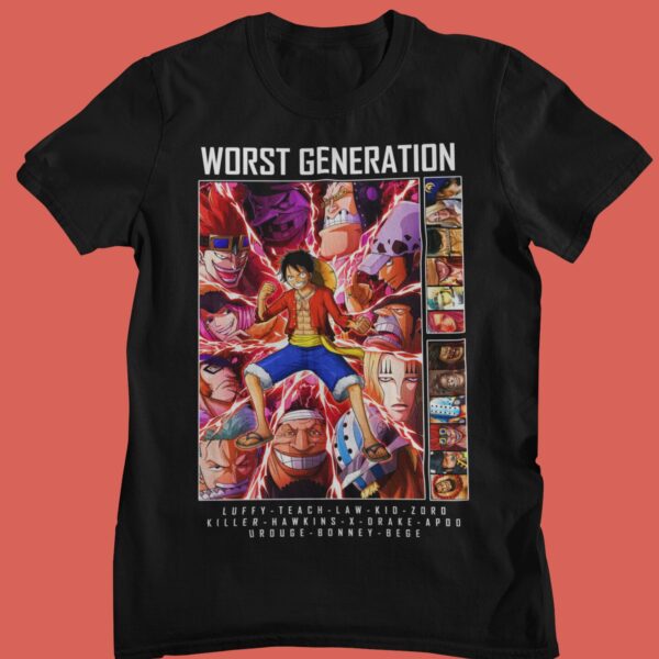 Anime One Piece Worst Generation T-Shirt