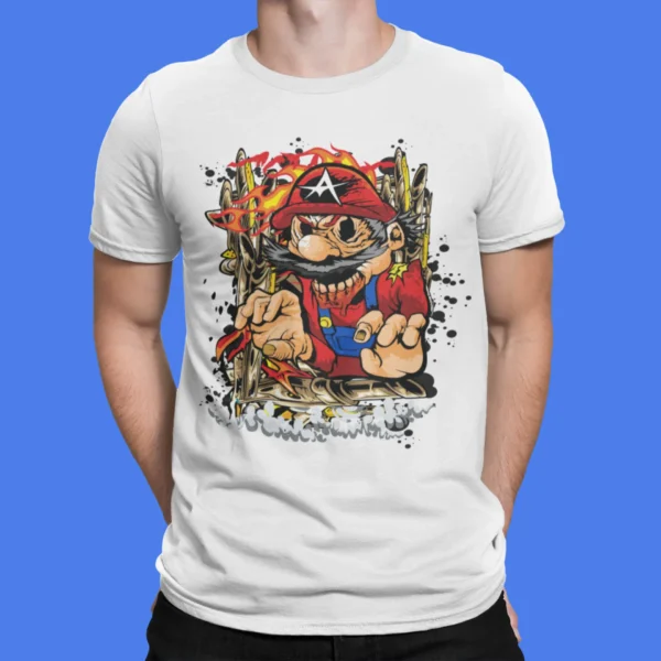 Graffiti Scary Mario T-Shirt