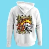 Graffiti Skull On Fire Hoodie Graffiti Skull On Fire Hoodie