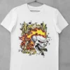 Graffiti Skull On Fire T-Shirt