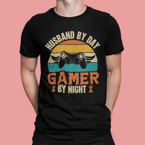 Husband By Day Gamer By Night T-shirt