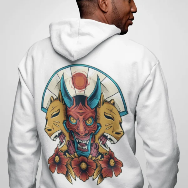 Streetwear Balinese Mask 3 Urban Hoodie