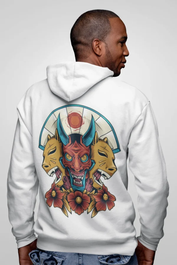 Streetwear Balinese Mask 3 Urban Hoodie