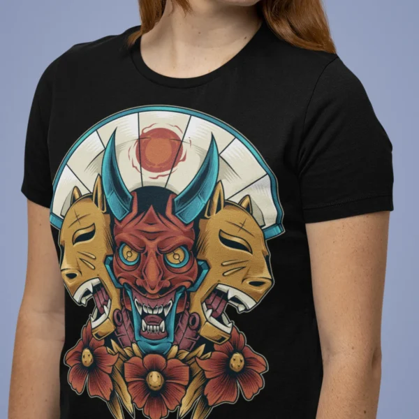 Streetwear Balinese Mask 3 Urban T-shirt