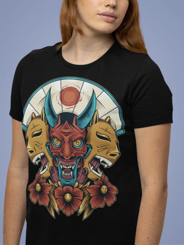 Streetwear Balinese Mask 3 Urban T-shirt