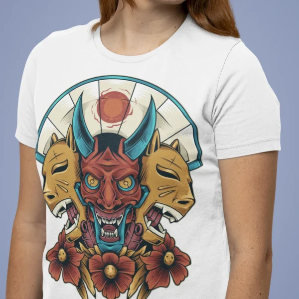 Streetwear Balinese Mask 3 Urban T-shirt