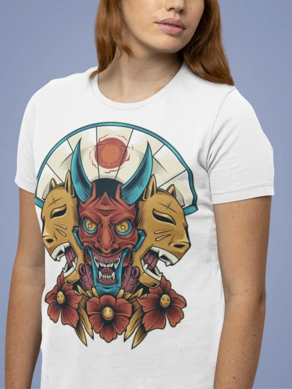 Streetwear Balinese Mask 3 Urban T-shirt