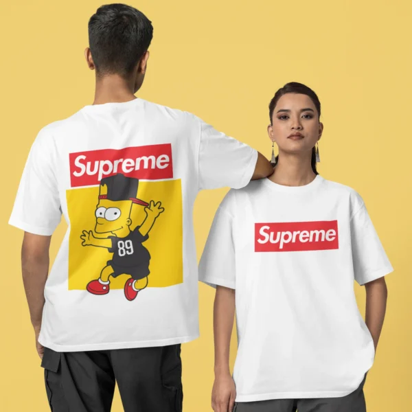 Streetwear Bart Simpson 2 Supreme T-shirt