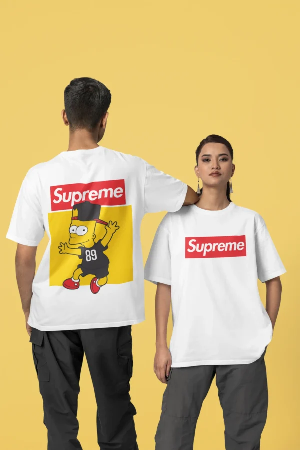 Streetwear Bart Simpson 2 Supreme T-shirt