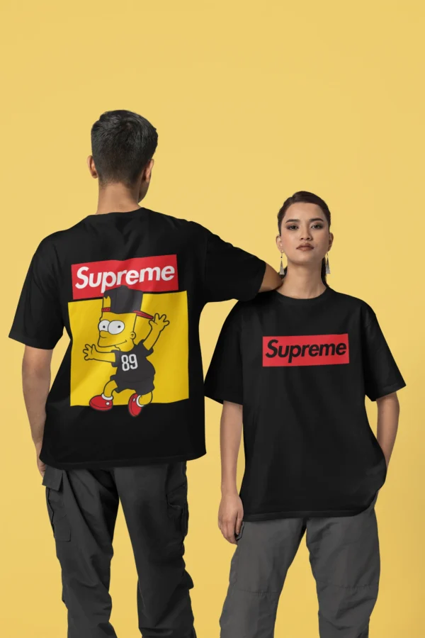 Streetwear Bart Simpson 2 Supreme T-shirt