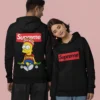 Streetwear Bart Simpson 3 Supreme Hoodie