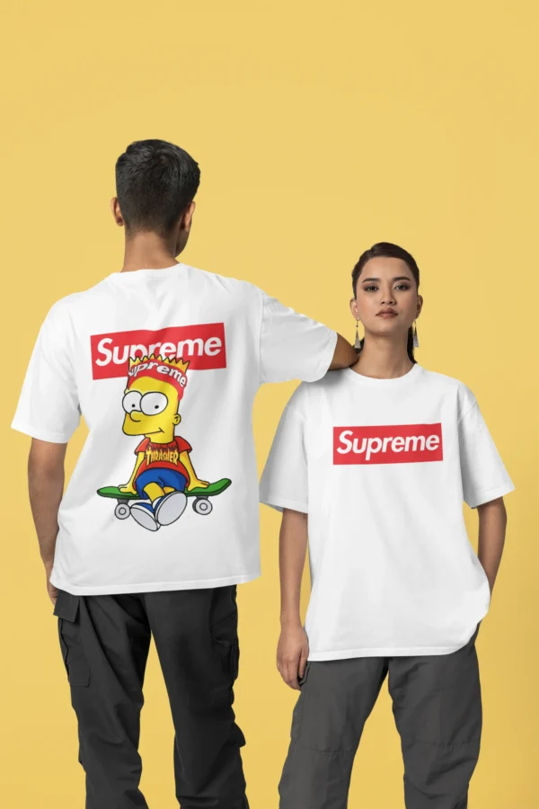 Streetwear Bart Simpson 3 Supreme T-shirt