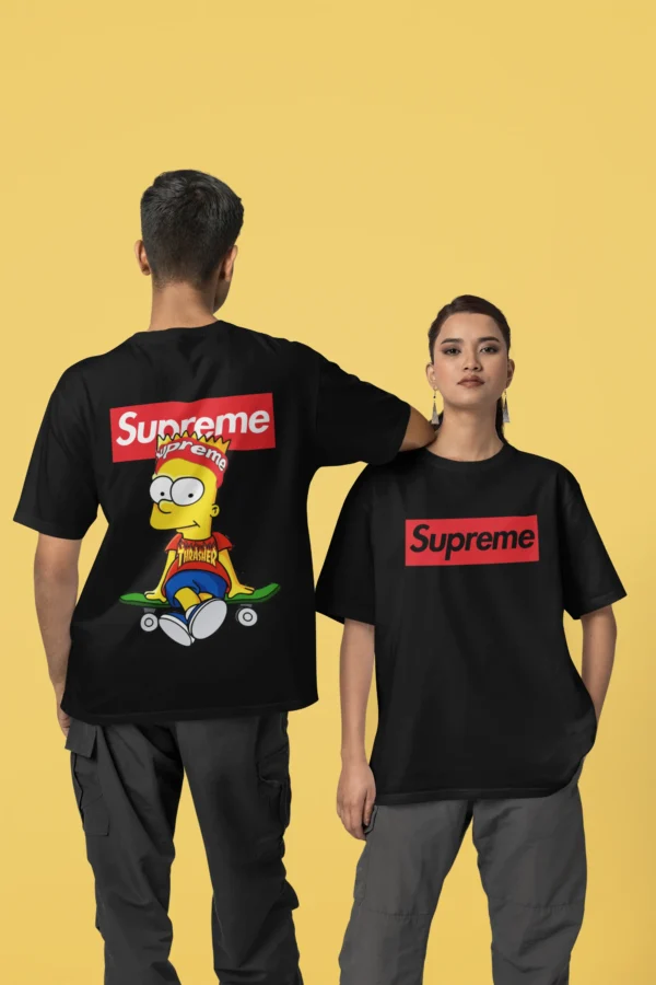Streetwear Bart Simpson 3 Supreme T-shirt