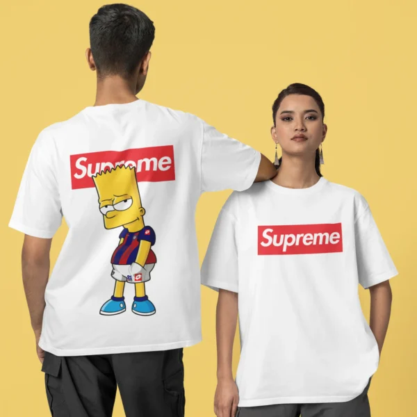 Streetwear Bart Simpson 4 Supreme T-shirt