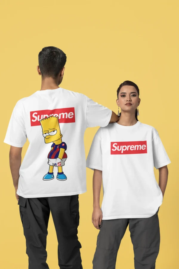 Streetwear Bart Simpson 4 Supreme T-shirt
