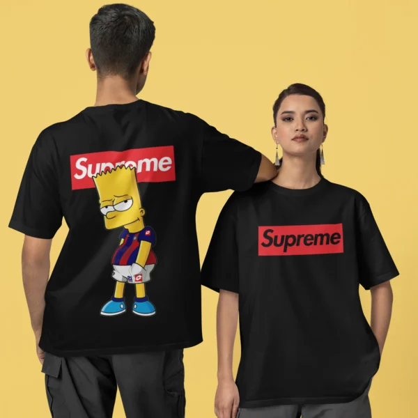 Streetwear Bart Simpson 4 Supreme T-shirt