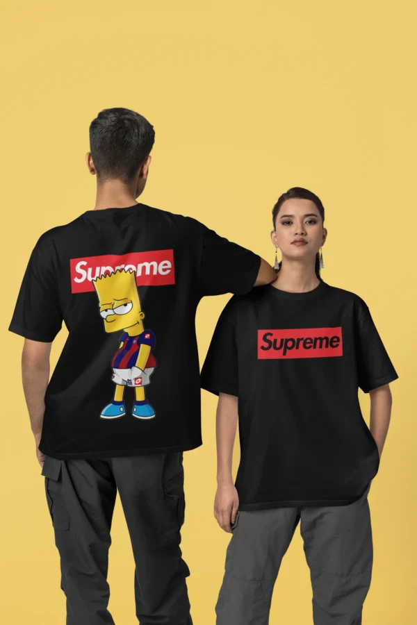 Streetwear Bart Simpson 4 Supreme T-shirt