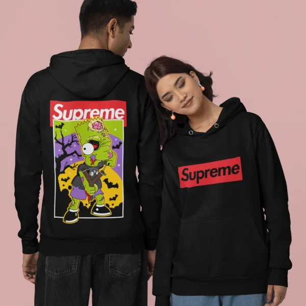 Streetwear Bart Simpson 5 Supreme Hoodie