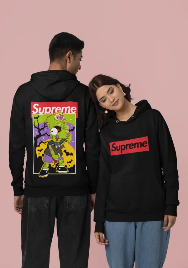 Streetwear Bart Simpson 5 Supreme Hoodie
