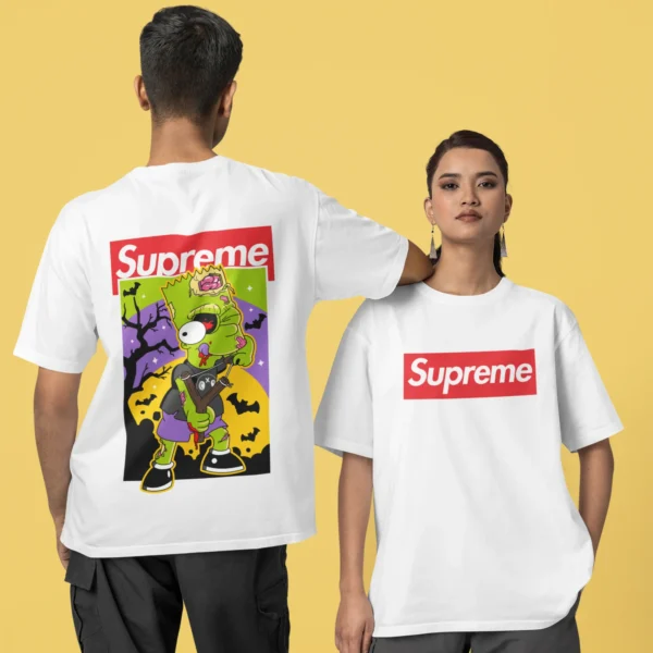 Streetwear Bart Simpson 5 Supreme T-shirt