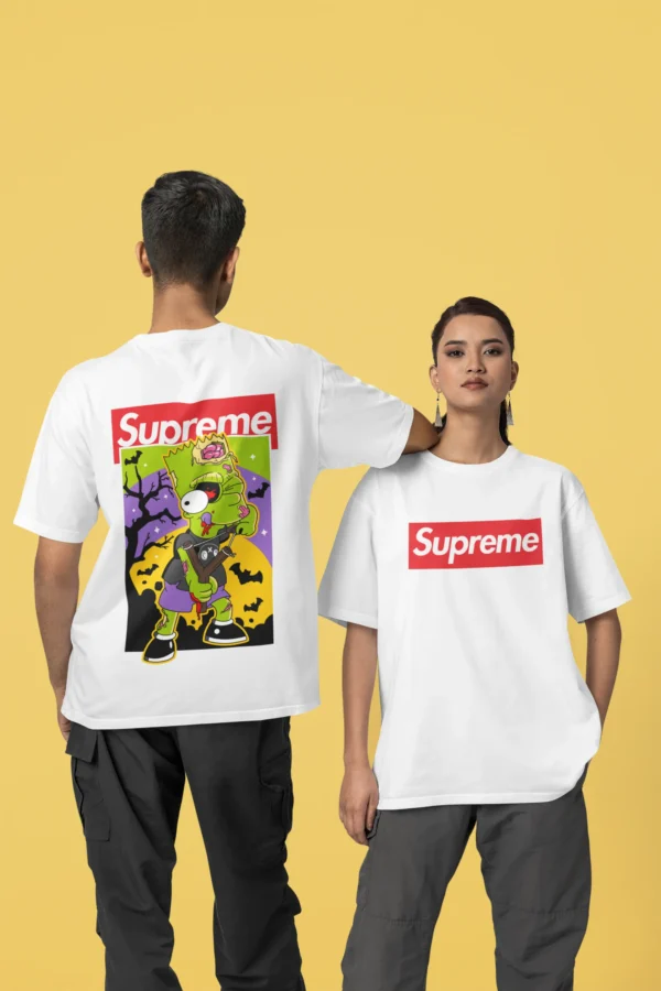 Streetwear Bart Simpson 5 Supreme T-shirt