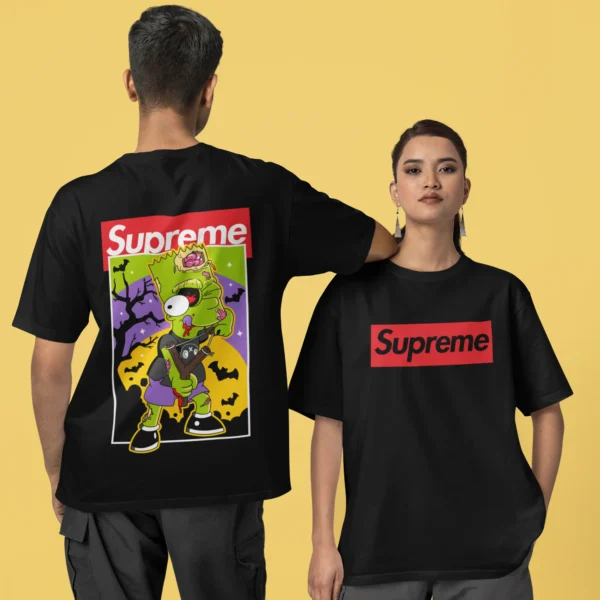 Streetwear Bart Simpson 5 Supreme T-shirt