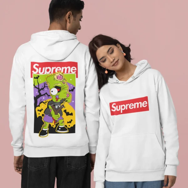 Streetwear Bart Simpson 5 Supreme Hoodie