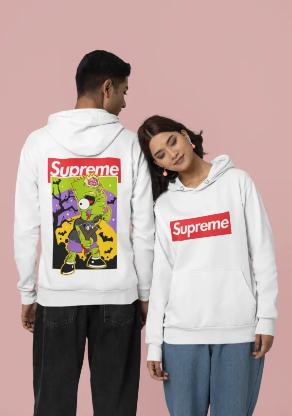 Streetwear Bart Simpson 5 Supreme Hoodie