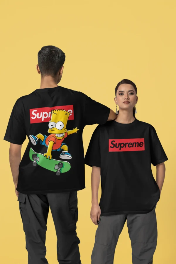 Streetwear Bart Simpson 7 Supreme T-shirt