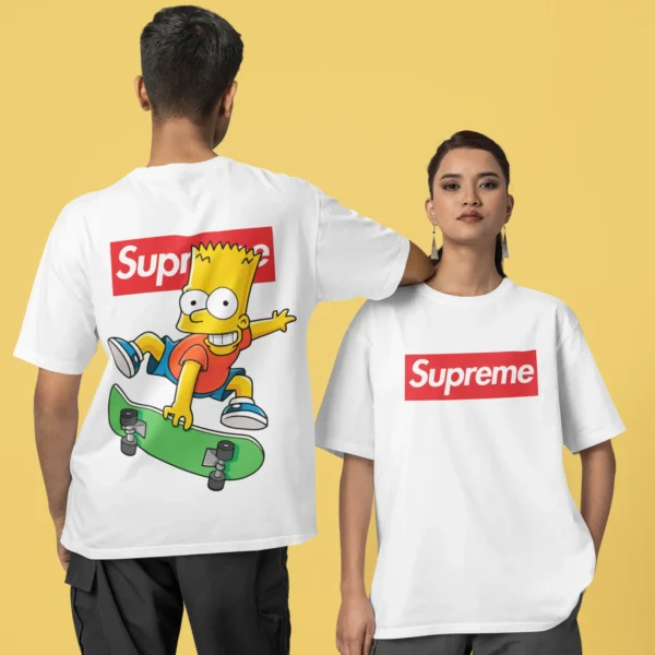 Streetwear Bart Simpson 7 Supreme T-shirt