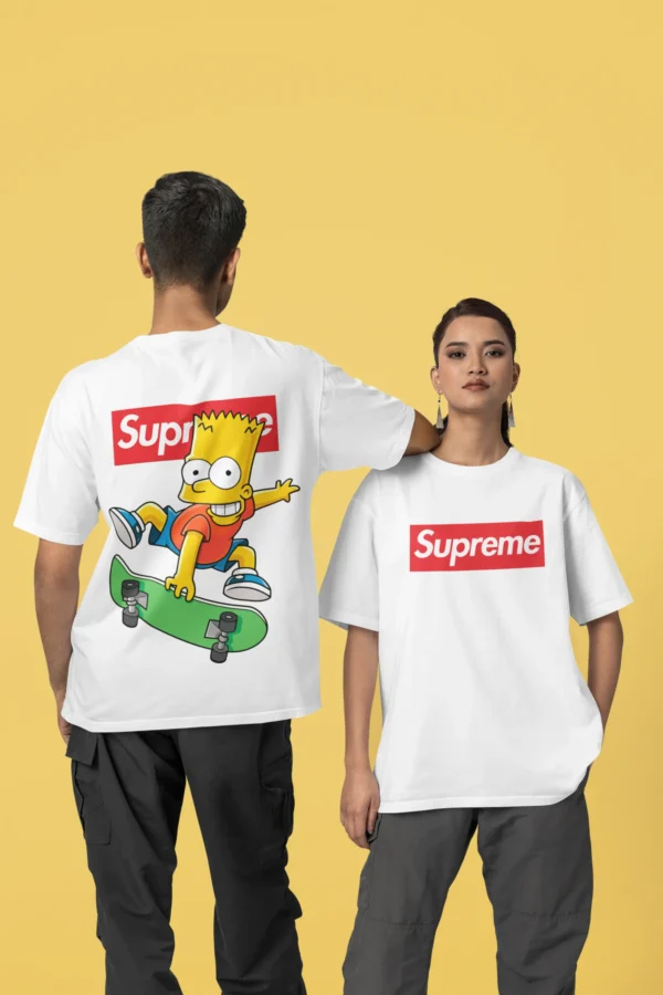 Streetwear Bart Simpson 7 Supreme T-shirt