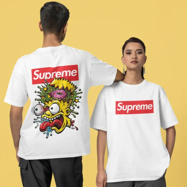 Streetwear Bart Simpson 9 Supreme T-shirt