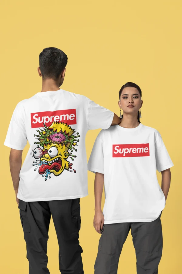 Streetwear Bart Simpson 9 Supreme T-shirt