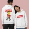 Streetwear Bart Simpson Supreme Hoodie