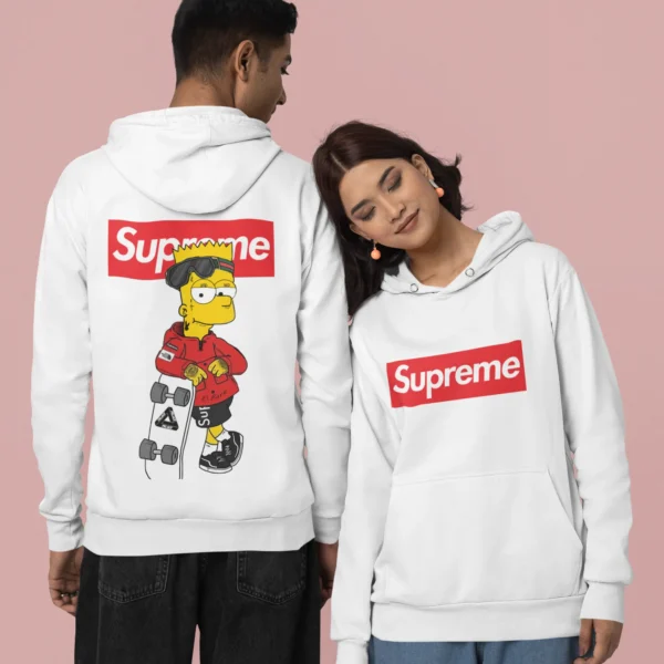 Streetwear Bart Simpson Supreme Hoodie
