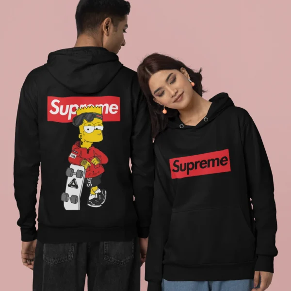 Streetwear Bart Simpson Supreme Hoodie