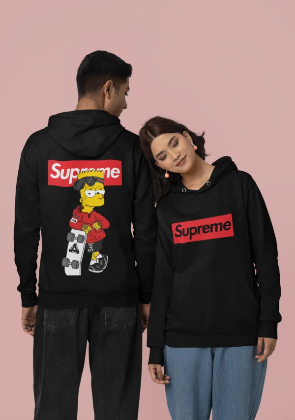 Streetwear Bart Simpson Supreme Hoodie