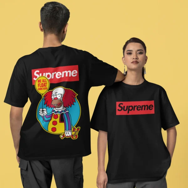 Streetwear Clown Simpson Supreme T-shirt