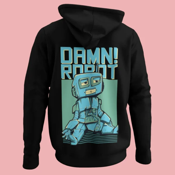Streetwear Damn Robot Urban Hoodie