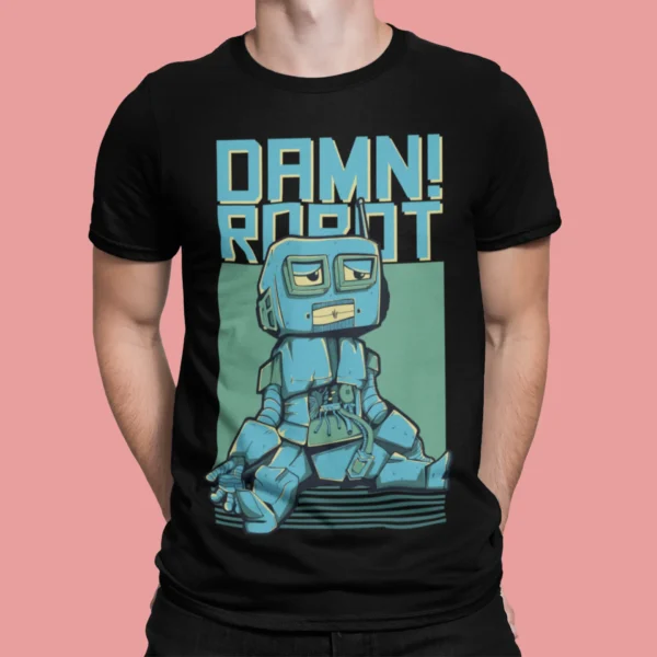 Streetwear Damn Robot T-shirt