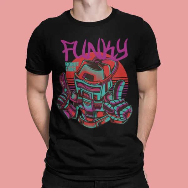 Streetwear Funky Robot Urban T-shirt