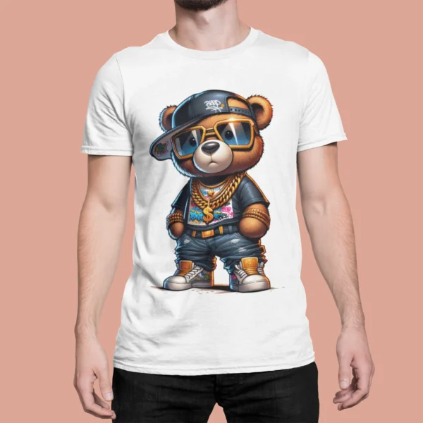 Streetwear Gangster Bear Urban T-shirt