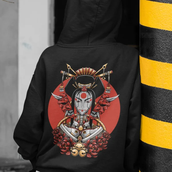 Streetwear Geisha 3 Urban Hoodie