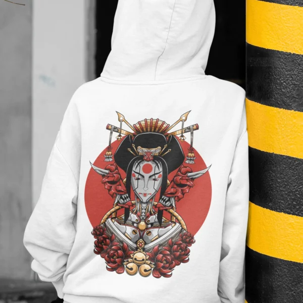 Streetwear Geisha 3 Urban Hoodie